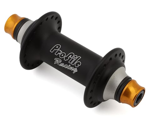 Profile Racing Elite Front Hub (F1 Matte Black/Silver/Gold) (3/8" Female) (36H)